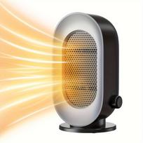 Rapid Heat Ceramic Space Heater - Safe, Quiet, And Efficient Heating With 2S Fast Temperature Rise, Tip-over Switch Protection, And 60° Oscillation juoda