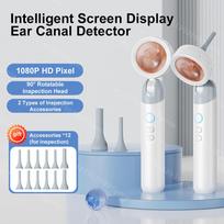 Ear Nose Visual Smart Endoscope Hd Camera Scope 1080P 1.38'' Wireless Portable Otoscope Cleaner with 12 Eartips for Adult Child balta