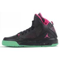Air Jordan SC 3 'Juoda Ryškiai Rožinė' Gs Jordan 630611-038 38.5