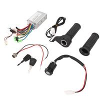 24V 350W Electric Bicycle Controller Set Brushless Controller Throttle Grip Charging Interface Electric Door Lock Set