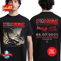 Scorpions Coming Home To Hannover 2025 60 Years July 5 2025 T-Shirt Unisex T-Shirt XL
