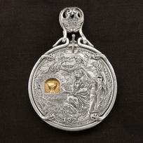 Wandering Coin, Coin Pendant, Holy Grail, European and American Style, Maya, Mechanism Activity Coin