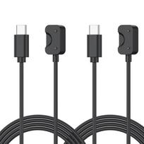 2 Pack for Samsung Galaxy Watch Fit 3 SM-R390 USB-C Smartwatch Charger Replacement Charger