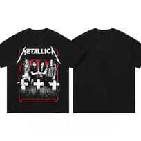 Metallica Master of Puppets T-Shirt Men Women Short Sleeve Retro Band Tops Brand Tees Streetwear Y2k Clothing Oversized T-shirt 4XL