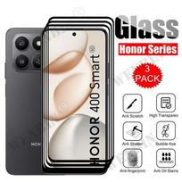 3 Pcs Tempered Glass For Honor 400 Smart Pro Lite Screen Protector On Honor X8C X6C X7C Protective Cover Glass Honor 400 smart skaidri