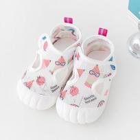Casual Shoes Breathable Baby Sandals Air Mesh Comfortable First Walkers Flexible Soft Sole Kids Sandals Unisex 4.5 rožinė