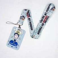 Grey's Anatomy Animacinis kortelės laikiklis Raktų pakabukai Kaklo dirželis Praėjimo kortelei Anime Kredito kortelės laikiklis Raktų pakabukų dirželiai Didmeninė prekyba gelsvai ruda
