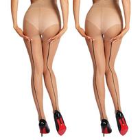 Kave Wear Both Sides Tights 2 Pairs Women Sheer Tights Black Backseam Stocking Sexy Control Top Pantyhose With Backseam Party S