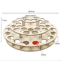 Craft Paint Holder for Acrylic Paints Space Saving 48 Slots Organizer Storage Stand beige