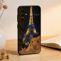 Funny cute hamster Phone Case For Samsung S25,S24,S21,S22,S23,S30,Ultra,S20,Plus,Fe,Lite,Note,10,Black Cover Samsung S20plus5G