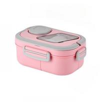 Bento Lunch Box Salad Container Large Capacity Salad Bowl Built In Reusable Fork Insulated  Leak Proof Lunch Box for Home Picnic