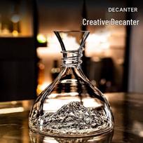 Premium Crystal Iceberg Red Wine Decanter, 1800ml