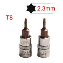 For Torx Screwdriver Bits 2pcs T8 To T40 1/4  Drive Socket Hand Tools For Furnishing And Repair Work Power Tool Accessories