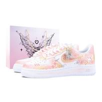 Nike Air Force 1 Rožinė Žvaigždė Drugelio Sapnas Neslystantys Žemi Batai Riedlentėms Moteriški Auksiniai Milteliai CT1990-100(Team836-) 36.5