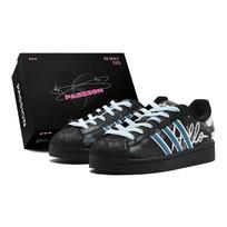 Adidas Originals Superstar 2 Couple's, Romantic Favor, Dream Blue Star Mango, Individual Trendy, Vintage Versatile JH9977(TeamS3-S-BOX) 38
