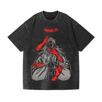 Jujutsu Kaisen Suguru Geto Vintage Wash Design T-Shirt High-quality Streetwear Is Suitable for Both Men Women S
