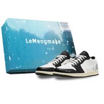 Jordan Air Jordan 1 Lemon Joy Low top Vintage Basketball Shoes Unisex Black White 553558-040(Team399-S-BOX) 43