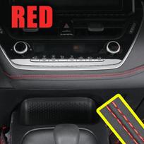 2M/4M Leather Car Style Universal DIY Flexible Interior Moulding Trim Strips Car Accessori Decor Braid Strip Dashboard Sticker 2M raudona