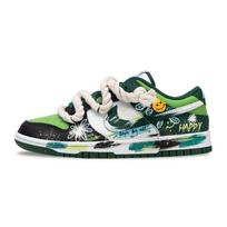 Nike Dunk Gėlytės Iliustracijos Padengimas Neslystantis, Atsparus Dilimui, Lengvas, Kvėpuojantis Žemas Viršus DD1391-101(Komanda776-) 42