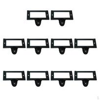 Pack of 10PCS Drawer Wardrobe Filing Cabinet Card Frame Label Holder Handle Home Kitchen Living Room