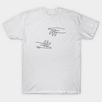 Men Black Print T-shirt Dyad Dark No-Cut Transfer Paper Print Cotton Tshirt S balta
