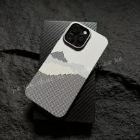 iPhone 17 Pro Max Kevlar Magnetic Case: Mountain & River Design, Drop-Proof, Skin-Feel Finish for Apple 17. 16 PRO
