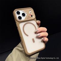 Ice Armor Mesh Case for iPhone 17 Pro Max - Heat Dissipation, Magnetic Suction, Anti-slip, Polka Dot Design iPhone 14 Pro Max dykumos aukso spalva