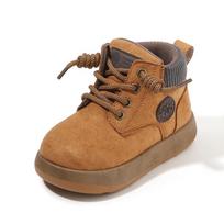Spring Autumn Martin Boots Boys Ankle Boots Girls Leather Boots Soft Sole Baby Shoes the inner length of size 21 shoes is about 14cm ruda