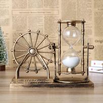 Rotating Sand Clock Timer Sand Glass Ferris Wheel Ornament Ferris Wheel Hourglass  Student Gift auksas