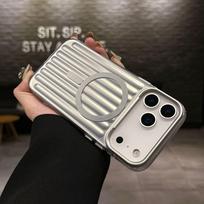 Colorful 3D iPhone 17 Pro Max Case with MagSafe for Couples iPhone 14 Pro Max sidabras