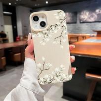White Magnolia Phone Case for iPhone 16PROMAX/15/14/13 17 Pro Max