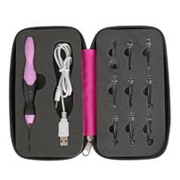 9 viename Apšviečiantys nėrimo kabliukai mezgimo adatos USB įkraunamas LED mezgimo įrankis „pasidaryk pats“ audimo megztinio siuvimo priedai YSL
