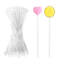 Chocolate Cupcake Candy Making Cake Pops Clear Reusable Acrylic Lollipop Sticks
