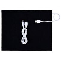 Carbon Fiber USB Heating Pad 5V 2A Adjustable Temperature Carbon Fiber Heating Mat Cloth Black Electric Heating Film