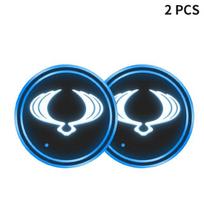 2Pcs Luminous Car Cup Coaster Holder Car Led Atmosphere Light For Ssangyong Korando Kyron Musso Rexton Tivoli Actyon Rodius 2022