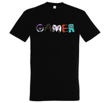 Mens T-Shirt Gamer Logo Slogan Gaming Video Games Game Consoles Funny 4XL