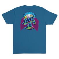 Santa Cruz Skateboard T-Shirt Kendall End Of The Dot Indigo 2XL
