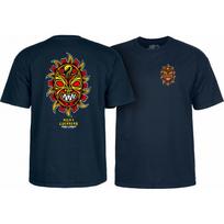 Powell Peralta Riedlentės marškinėliai Nicky Guerrero Kaukė Tamsiai mėlyni L black