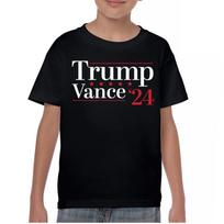 Donald Trump JD Vance 24 Youth kids boys T-Shirt Make America Great Again 2024 MAGA Kids 140