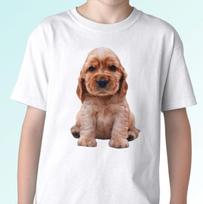 Cocker Spaniel kids boys T-Shirt tee puppy dog top animal gift s s kids baby sizes 100
