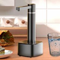 Water Bottle Pump Dispenser,Countertop Dispenser with Connecting Hose,Rechargeable,Water gray