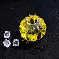 Kūrybiškas granato formos kokteilių ir burbulinės arbatos stiklinis puodelis, skaidrus stiklinis vyno taurė, sulčių ir ledinės kavos puodelis, Kawaii šiaudelis 1PCS