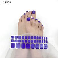 Gel Toe Nail Art Stickers - Semi-Cured UV Lamp Foot Nail Polish Stickers Normal specifications