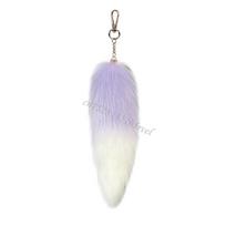 Decorative Foxy Tail Keychain Pendant Soft Plush & Comfortable Keyring Ornament U90F