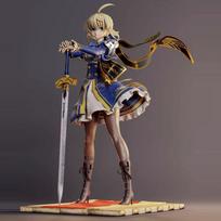 Fate/Zero Anime  Tabletop Decorations Figurine Arturia Saber Figurine Trendy Toys  Playsets