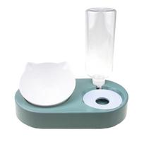 2-in-1 Automatic -Water Dispenser Automatic Dog Storage Pet žalia