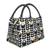 Orla Kiely Abstrakčių Daugiametės Gėlės Terminis Pietų Krepšys Daugkartinis Vandeniui Atsparus Šaltkrepšis Izoliuota Pietų Dėžutė Darbui Mokyklai Kelionei Piknikui