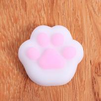 Toys Kids  Childrens Mini Cat Paw Squeeze Toy Silicone Pinch Decompression Toy Plush TPR Fidget Sensory For Adults Gift Present