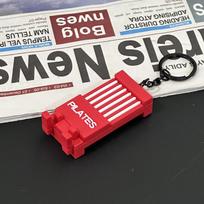 2025 New Silicone Pilates Dumbbell Keychain Gym Gift For Fitness Lovers Trainer Backpack Car Pendant