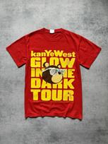 Vintage Kanye West x Takashi Murakami Glow In The Dark Tour T-shirt Y2K Mens 4XL